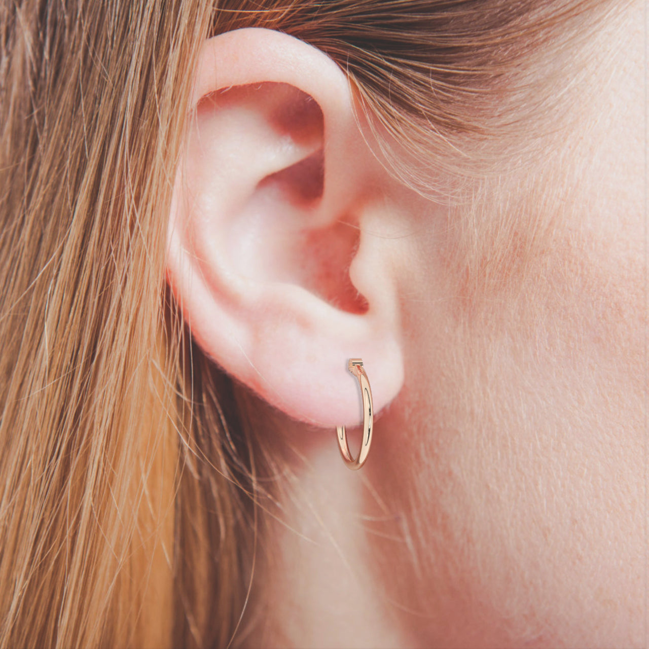 Gold Round Shape Earrings | Gold Filled Earrings | Hoops Earrings | Minimalist Earrings